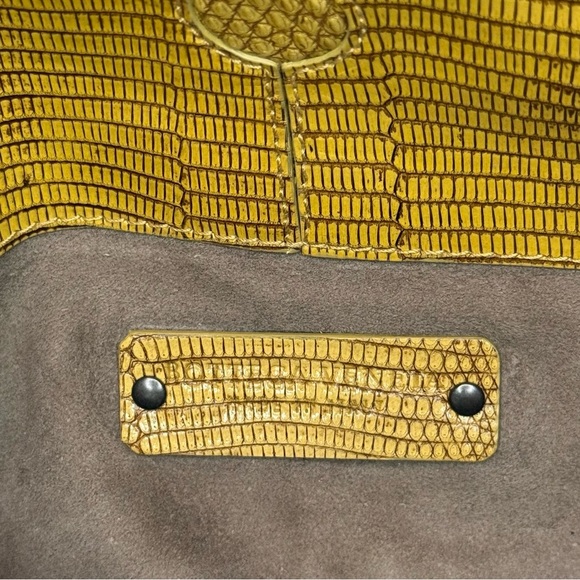 Bottega Veneta Lizard Shoulder Bag With Matching Compact Mirror One Size - Picture 10 of 15